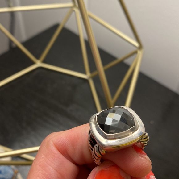 Authentic David Yurman Albion Hematite Sterling Silver Ring excellent condition - Picture 4 of 10